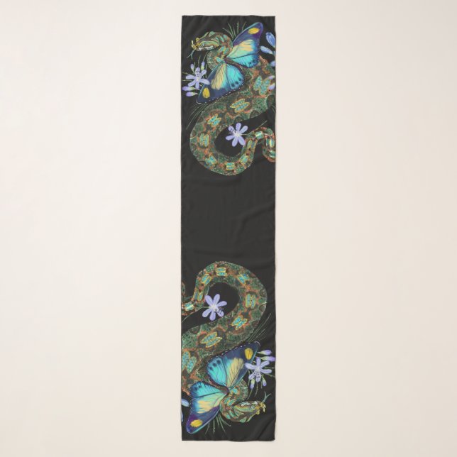 Bitis Nasicornis Butterfly Viper Scarf (Front)