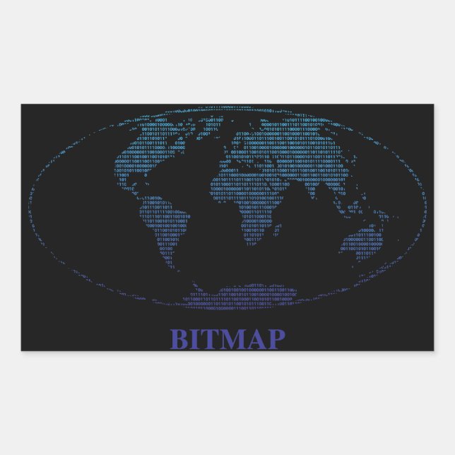 Bitmap Rectangular Sticker (Front)
