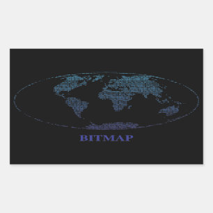 Bitmap Rectangular Sticker