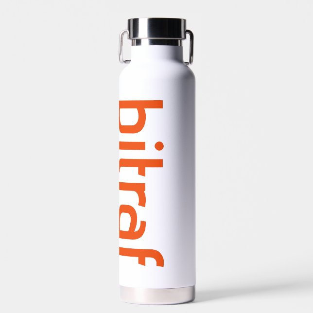Bitraf – flaske water bottle (Front)