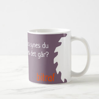 Bitraf kopp – hvordan synes du selv det går? coffee mug