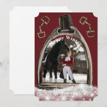 bits and stirrup holiday card