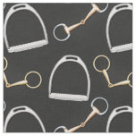 Bits and Stirrups Equestrian (small scale) Fabric