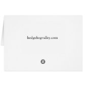 Bitsy the Hedgehog  Cards (Back Horizontal)