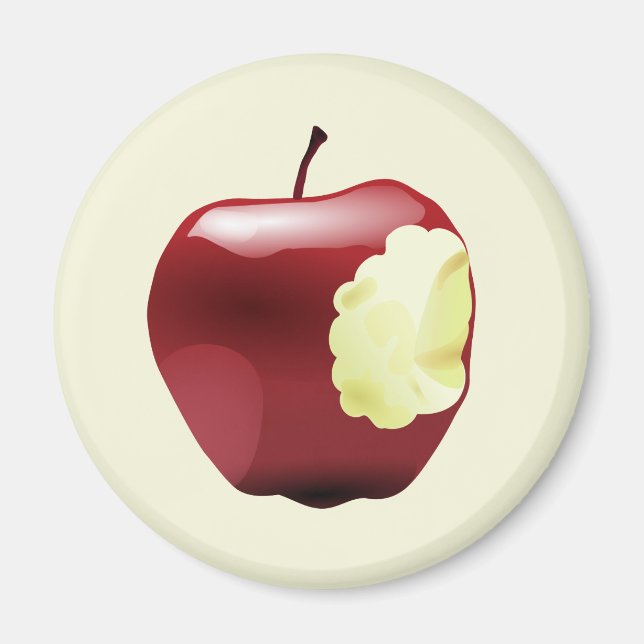 Bitten Apple Magnet (Front)