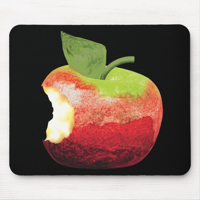 Bitten Apple Mouse Pad (Front)