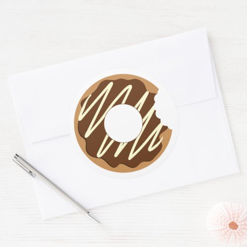 Bitten donut stickers