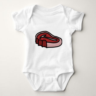 Bitten Steak Meat Beef Baby Bodysuit
