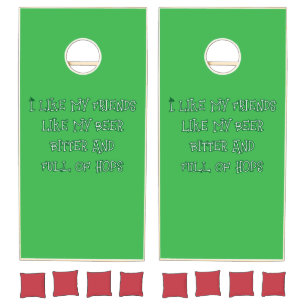 Bitter Beer Wanted Here Cornhole Set