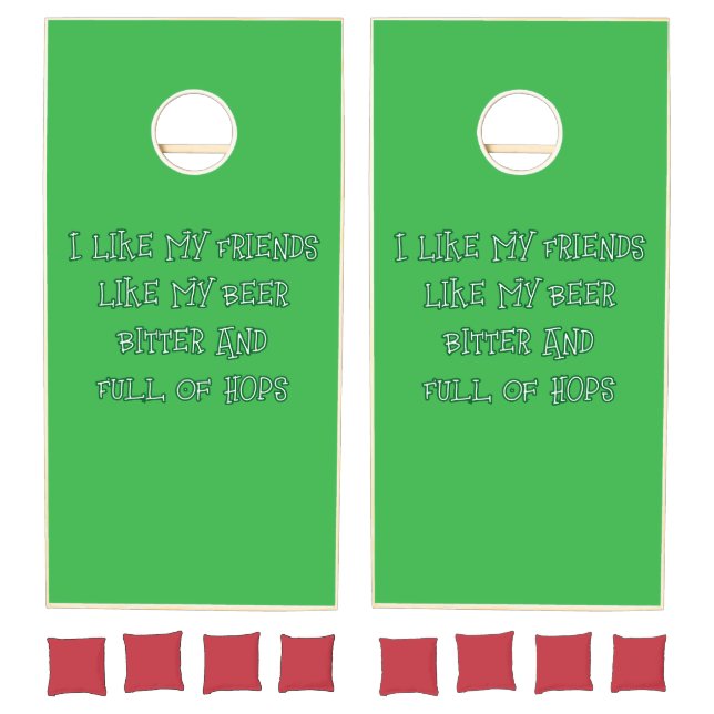 Bitter Beer Wanted Here  Cornhole Set (Set)