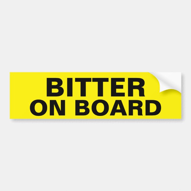 bitter bumper sticker (Front)