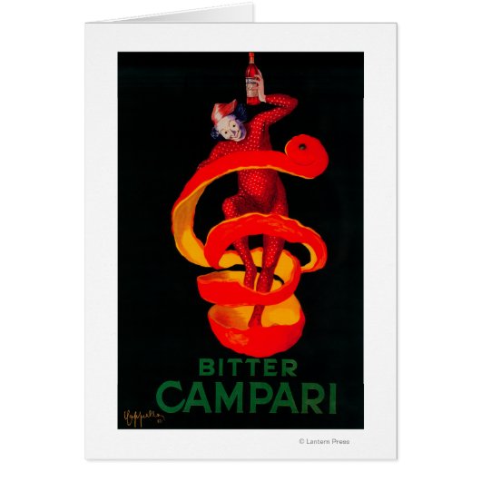 Bitter Campari Vintage PosterEurope Cards (Front)