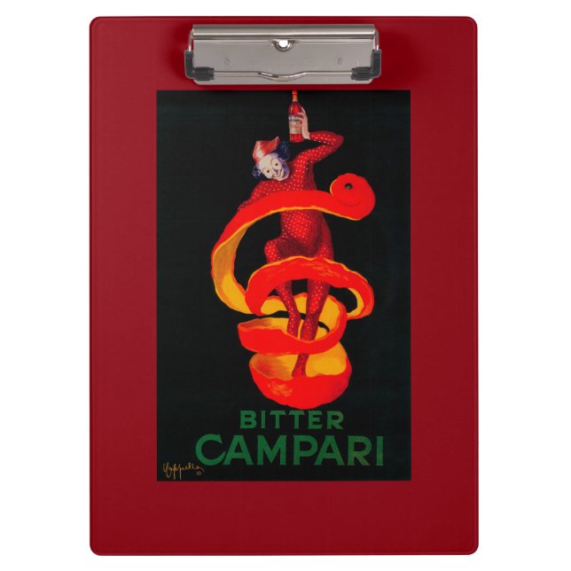 Bitter Campari Vintage PosterEurope Clipboard (Front)