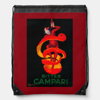 Bitter Campari Vintage PosterEurope Drawstring Bag