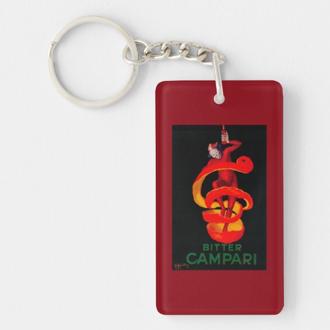 Bitter Campari Vintage PosterEurope Keychain (Front)
