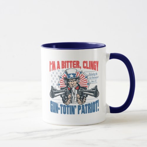 Bitter Clingy Gun_Toting Patriot Uncle Sam Gear Mug