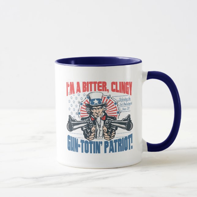 Bitter, Clingy Gun-Toting Patriot Uncle Sam Gear Mug (Right)