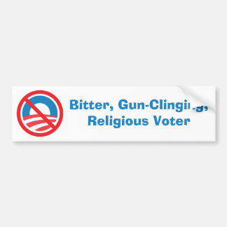 Bitter, Gun-Clinging, Religious Voter Bumper Sticker