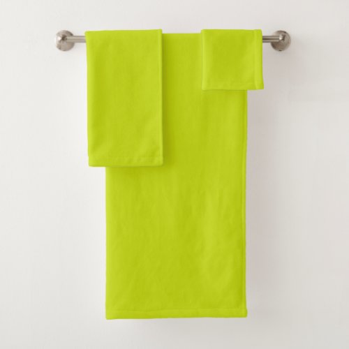 Bitter lemon  solid color  bath towel set