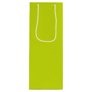 Bitter lemon (solid color) wine gift bag