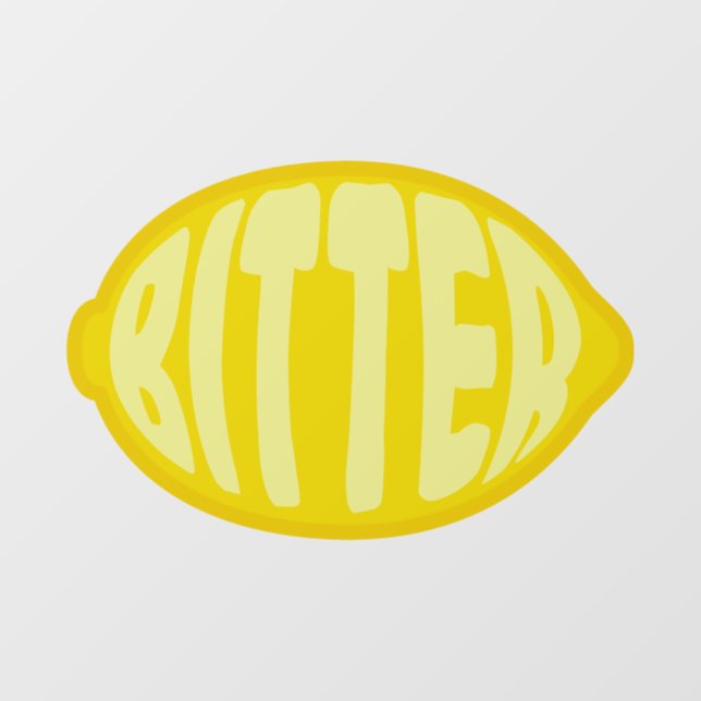 Bitter Lemon Window Cling (Sheet)