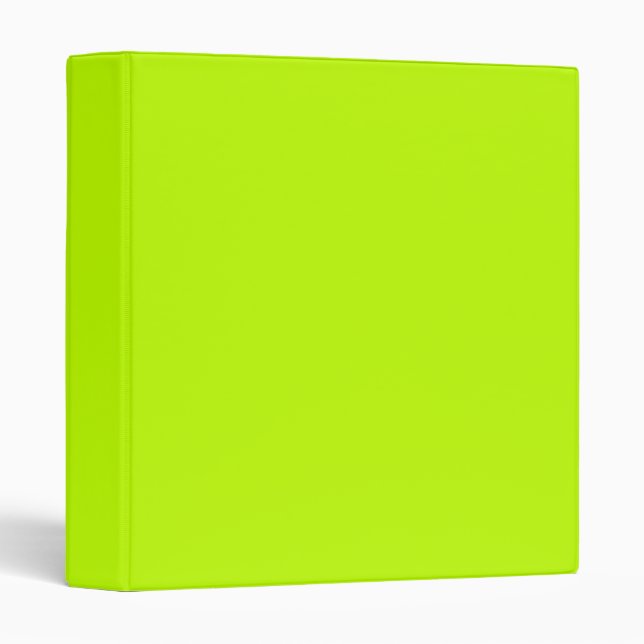 Bitter lime (solid color)  3 ring binder (Front/Spine)