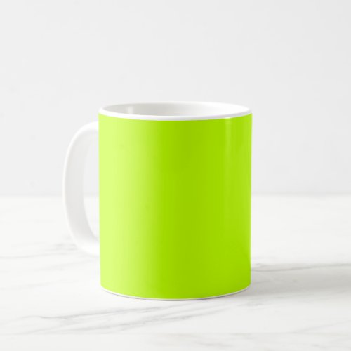 Bitter lime solid color  coffee mug