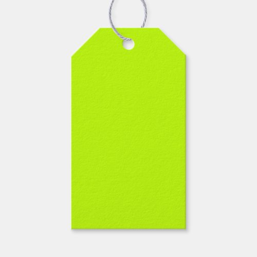 Bitter lime solid color  gift tags
