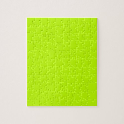Bitter lime solid color jigsaw puzzle