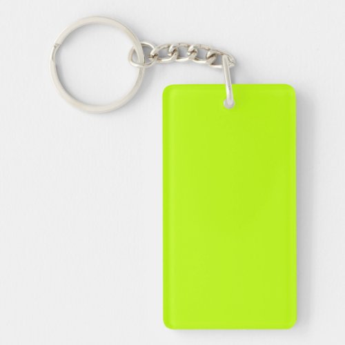 Bitter lime solid color  keychain