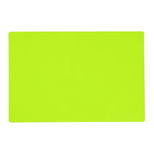 Bitter lime solid color  placemat