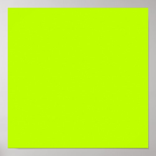 Bitter lime solid color  poster