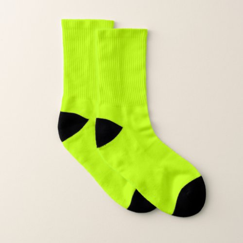 Bitter lime solid color  socks