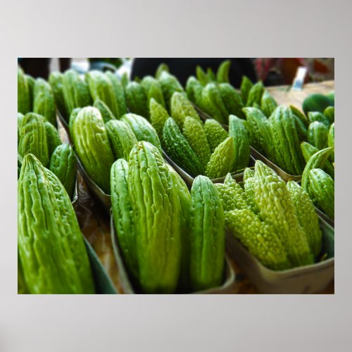 Bitter Melon Cucumber City Market Kansas City Poster