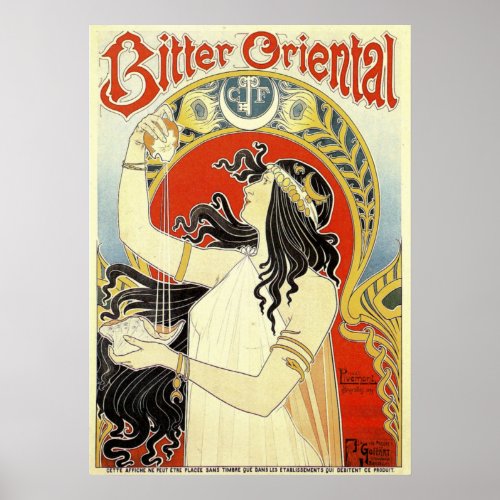 Bitter Oriental Poster by Henri Privat Livemont