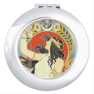 "Bitter Oriental" Vintage Ad pocket mirror
