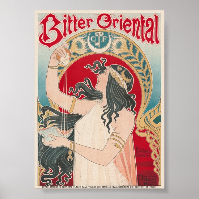 Bitter Oriental Vintage Poster 1897 (Front)