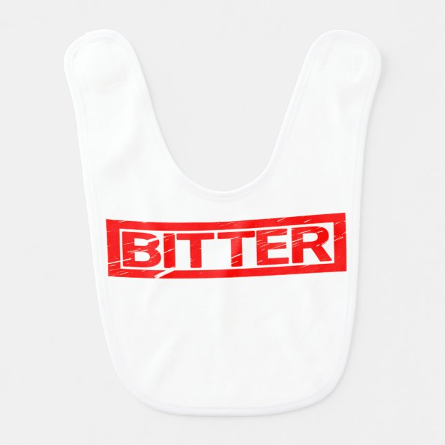 Bitter Stamp Baby Bib (Front)