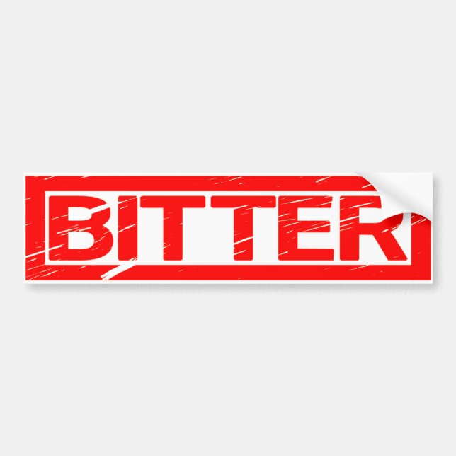 Bitter Stamp Bumper Sticker (Front)