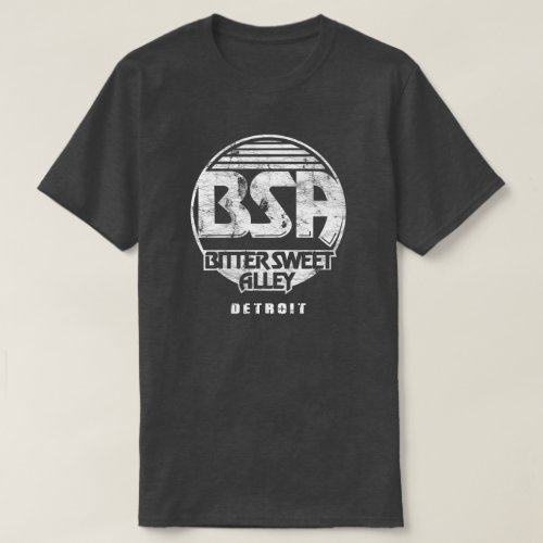 Bitter Sweet Alley BSA Vintage BLK Logo T_Shirt