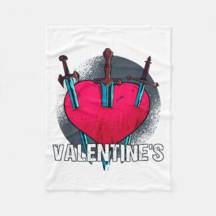 Bitterer Anti Herztag Hater I Hate Valentines Day  Fleece Blanket