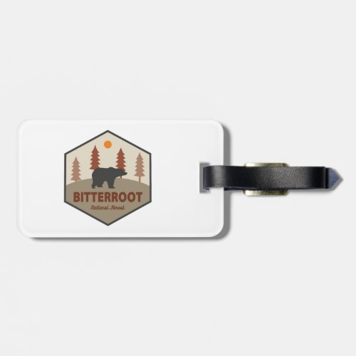 Bitterroot National Forest Bear Luggage Tag