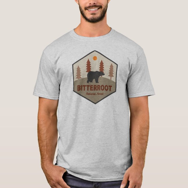Bitterroot National Forest Bear T-Shirt (Front)