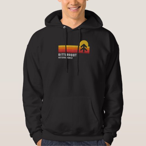 Bitterroot National Forest Montana Cool Retro Styl Hoodie