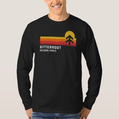 Bitterroot National Forest Montana Cool Retro Styl T_Shirt