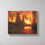 Bitterroot National Park Forest Fire Canvas Print at Zazzle