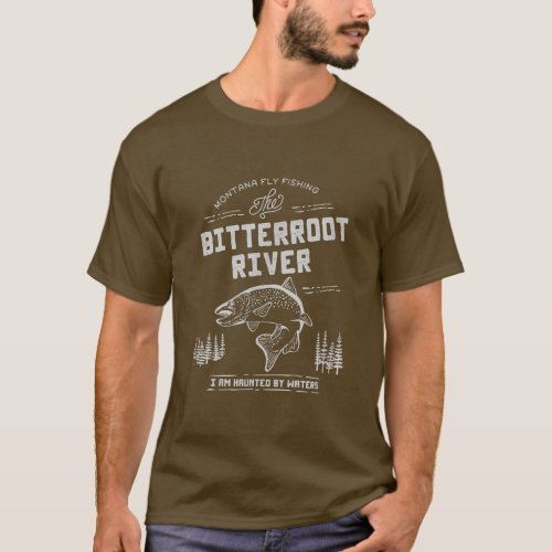 Bitterroot River Montana Fly Fishing  T_Shirt