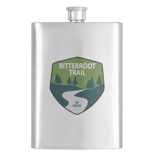 Bitterroot Trail Flask (Front)