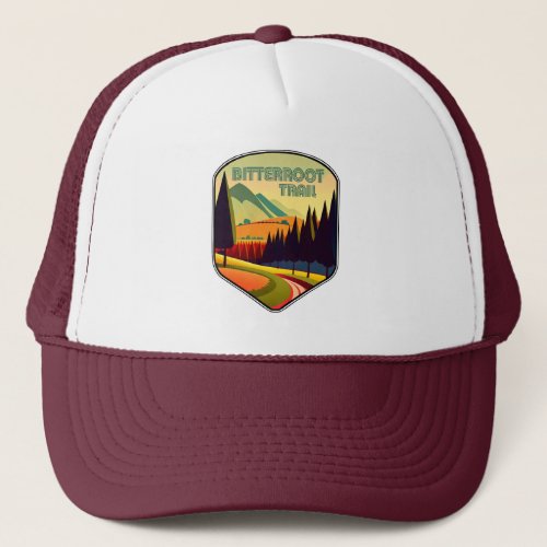 Bitterroot Trail Montana Colors Trucker Hat