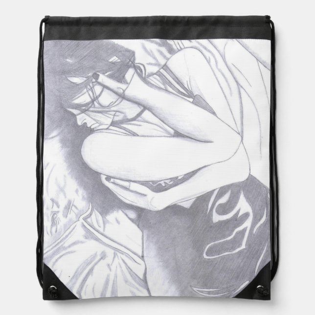 Bittersweet Dreams Drawstring Backpack (Front)